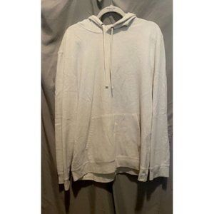 Tek Gear Men's White Fleece Long Sleeve Hooded Cardigan Size XXL